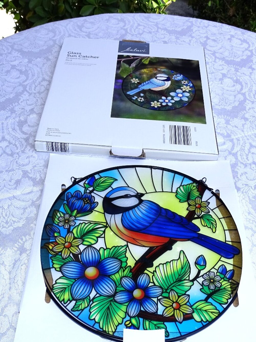 Belavi Glass Bird Sun Catcher